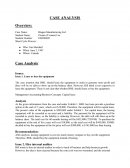 Bragan Manufacturing Ltd. Case Analysis