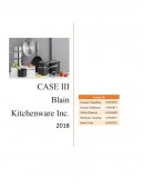 Blaine Kitchenware Corporate Finance