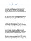 Formative Essay