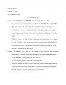 Mgmt605 Leadership Annotated Bibliography