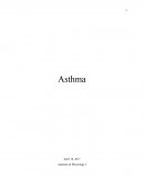 Anatomy & Physiology I - Asthma Disease