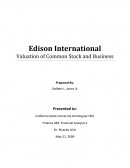 Edison International Stock Valuation